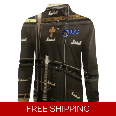 Le Studio Marshall Sg Custom 3D Long-Sleeved Polo Shirt